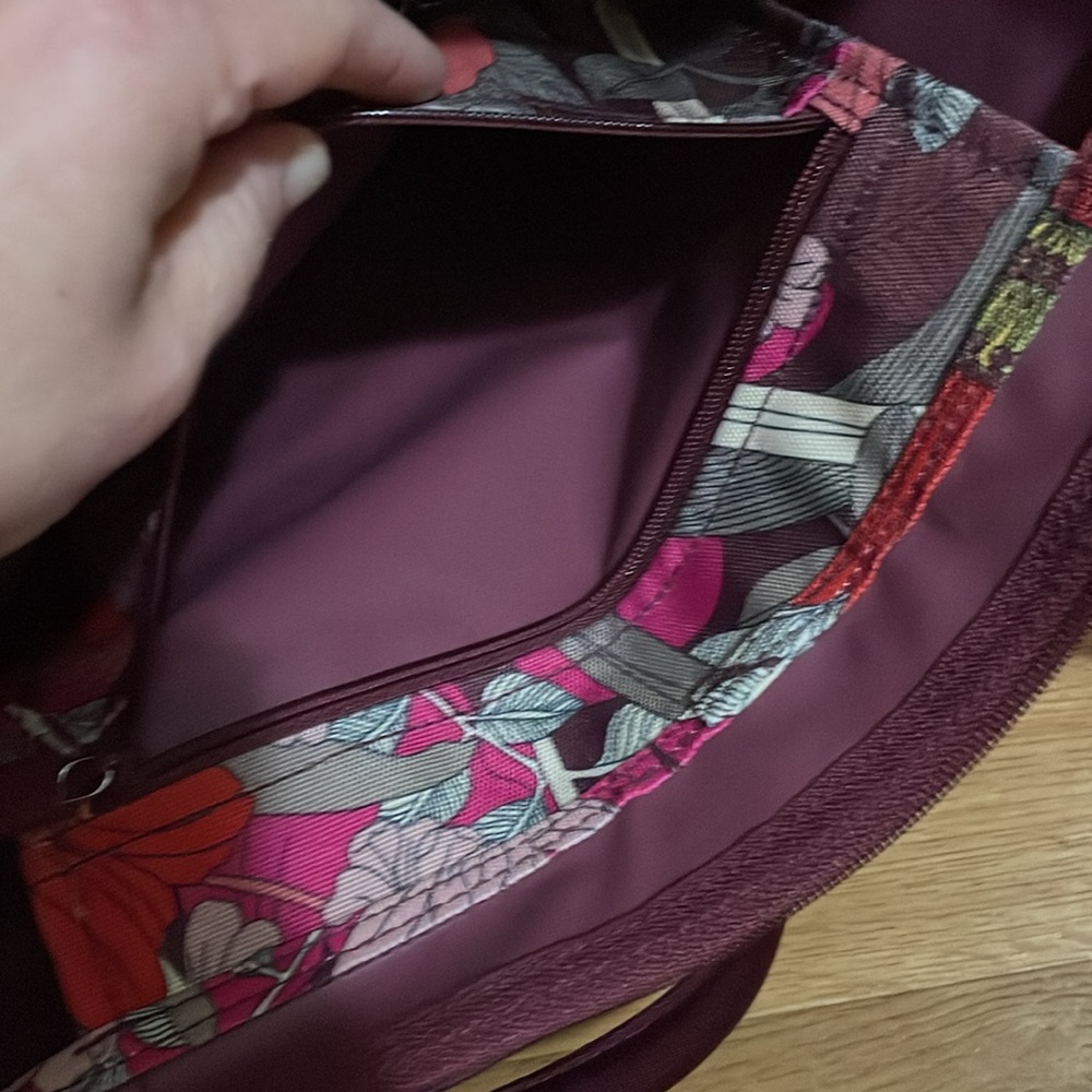 Vera Bradley Floral Tote Bag - Pink and Red - Picture 7 of 10
